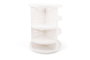 Hermia Organizador de Maquillaje 980302 Blanco 23 x 23 x 30.5 cm. Plástico Libre de BPA. Apto Lavavajillas.